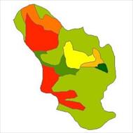 نقشه ی زمین شناسی شهرستان خمینی شهر